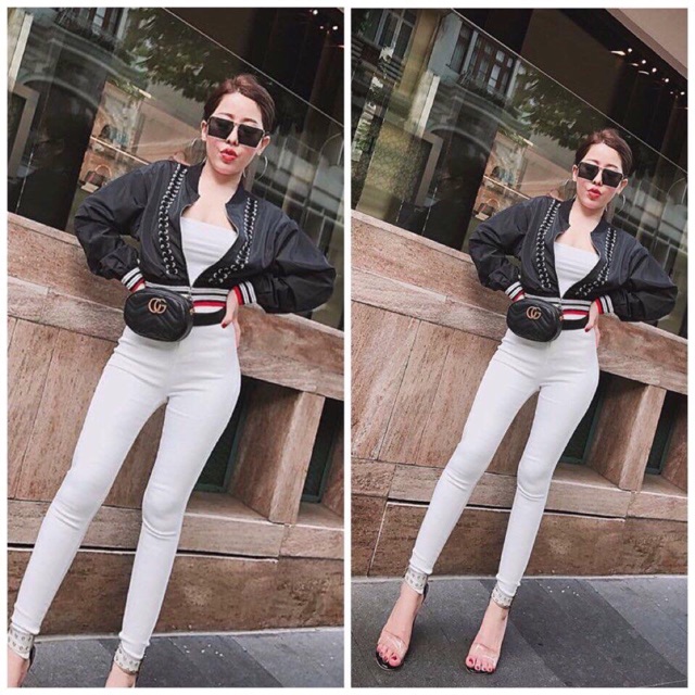 SET 3 GỒM : ÁO KHOÁC ĐAN DÂY KÈM ÁO 2 DÂY CROPTOP CÙNG QUẦN TREGGING