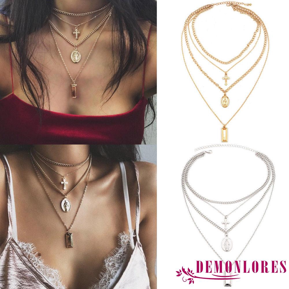 Dây chuyền mặt chữ thập bằng hợp kim thời trang