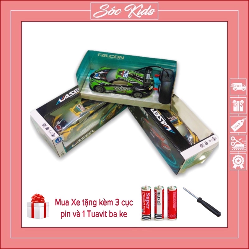 Đồ Chơi Xe Ô Tô Điều Khiển Từ Xa Có Đèn Và Tiếng Động Cơ | ĐỒ CHƠI TRẺ EM GIÁ RẺ - HÀNG CHUẨN - SÓC KIDS
