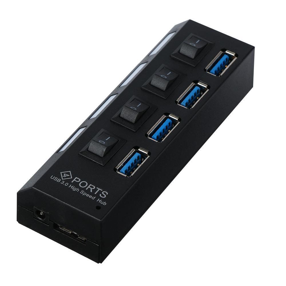 Hub 4 / 7 Cổng USB 3.0 Có Công Tắc Cho Máy Tính PC