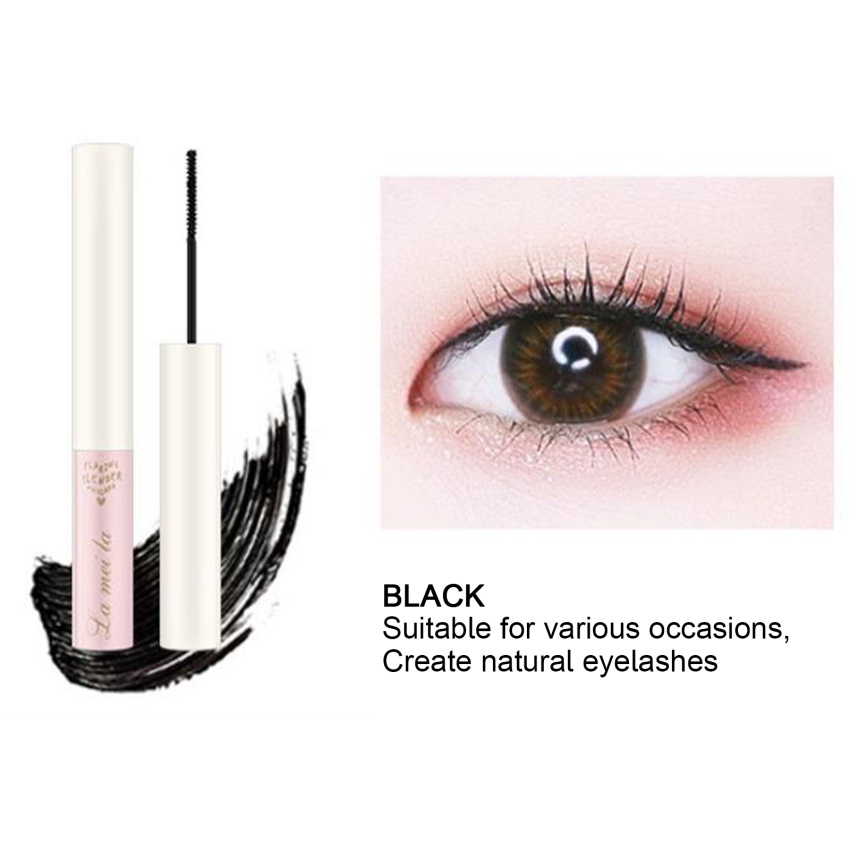 1 Mascara Đầu Cọ Siêu Mịn Chống Mồ Hôi Không Nhòe Chuốt Mi Cong Vút Và Dày Hơn