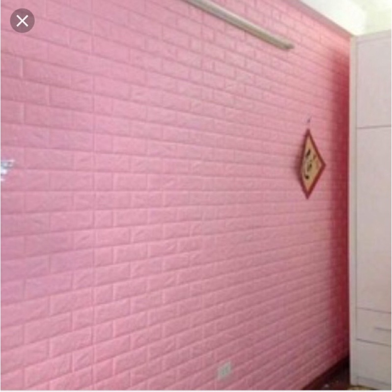 (xả lỗ)xốp dán tường màu hồng kt 70x77cm | BigBuy360 - bigbuy360.vn