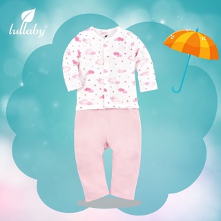 Bộ cúc giữa dài tay lullaby bé gái
