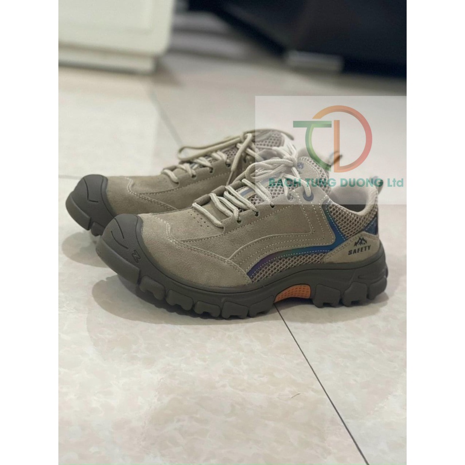 GIÀY BẢO HỘ CAO CẤP 376 DA LỘN MŨI THÉP CHỐNG VA ĐẬP VÀ ĐẾ CHỐNG ĐINH CAO CẤP