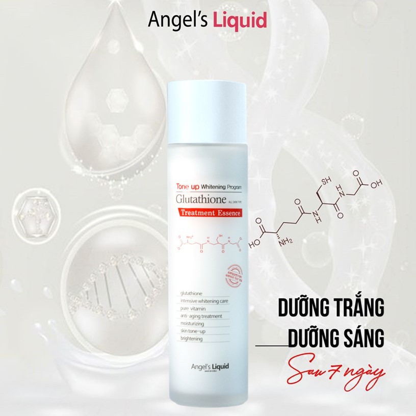 Nước Thần Angel's Liquid Dưỡng Trắng Cấp Ẩm Angel's Liquid Tone Up Whitening Program Glutathione Treatment Essence 150ml