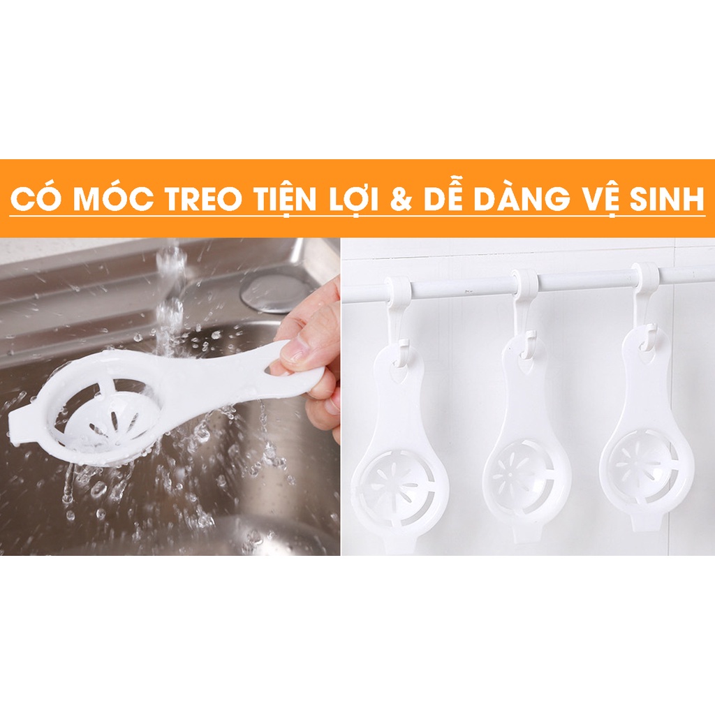 Dụng cụ tách lòng trứng làm bánh, nấu ăn ,tiện lợi, dễ dàng sử dụng