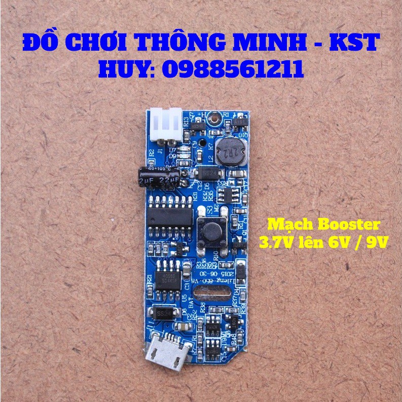 Mạch tăng áp 3.7V lên 6V / 9V dùng chế quạt mini