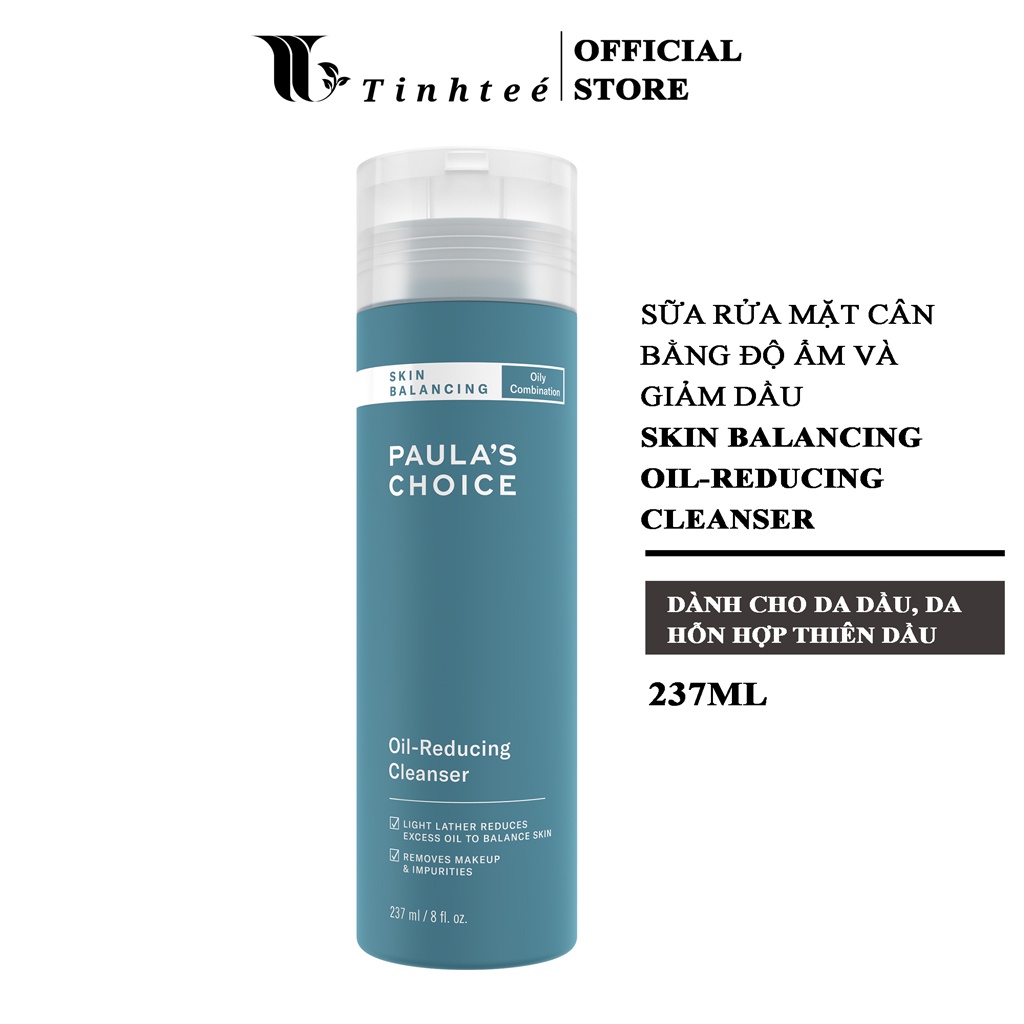 Sữa rửa mặt cân bằng độ ẩm và giảm dầu Paula's Choice Skin Balancing Oil Reducing Cleanser 237ml