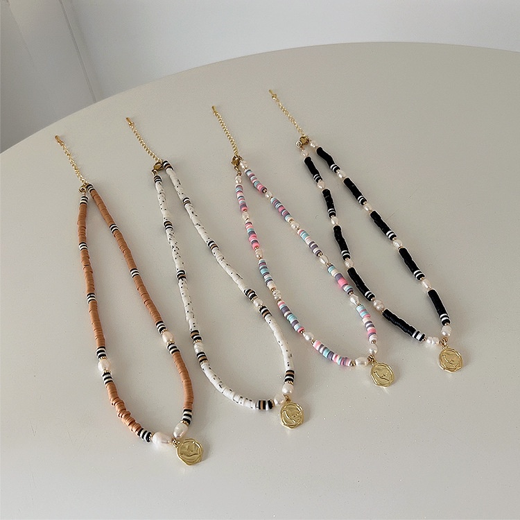 Vòng cổ Kim Loại Đính Ngọc Trai Giả Xinh Xắn Cho Nữ