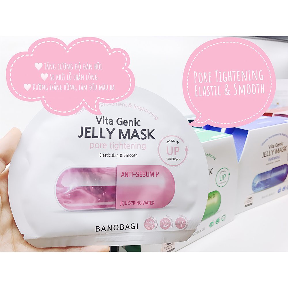 Mặt Nạ Giấy Banobagi Bổ Sung Vitamin Vita Genic Jelly Mask Hàn Quốc - NEDEVI Chính Hãng
