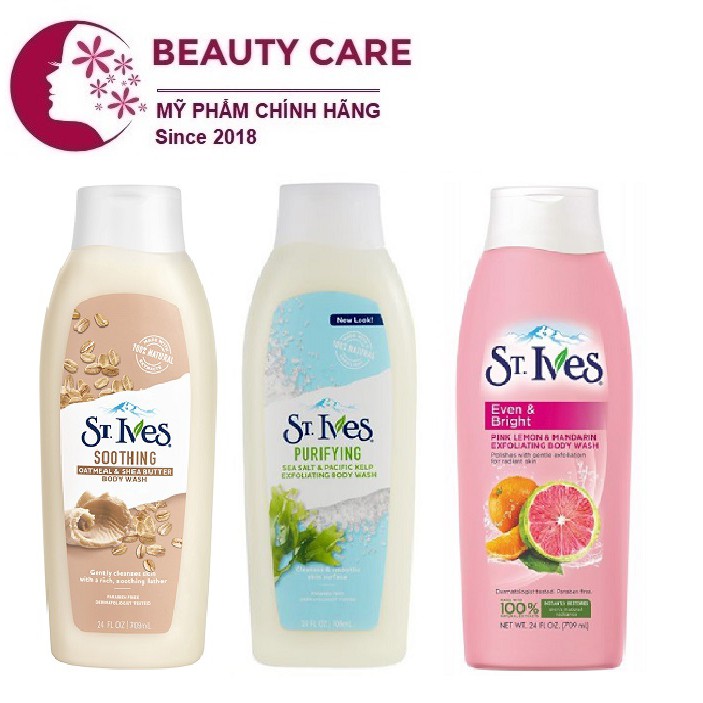 [STIVES] SỮA TẮM TẨY TẾ BÀO CHẾT ST. IVES BODY WASH MỸ 650ml