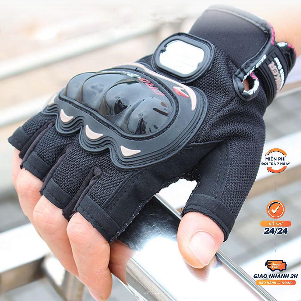 Găng tay xe máy Probiker Cụt Ngón có gù nhựa