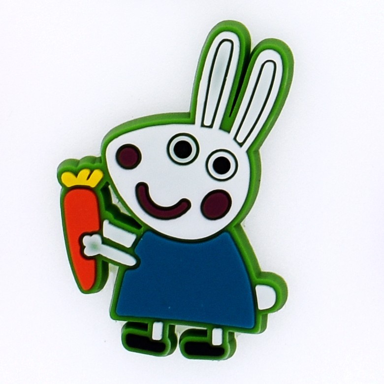 Nút Bấm Hình Heo peppa Nhiều Màu Sắc Trang Trí Giày crocs Jibbitzpins diy