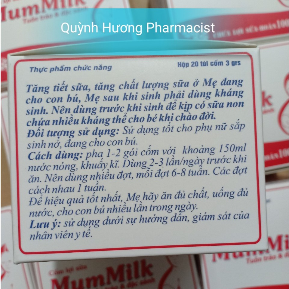 Cốm MUMMILK hộp 20 gói