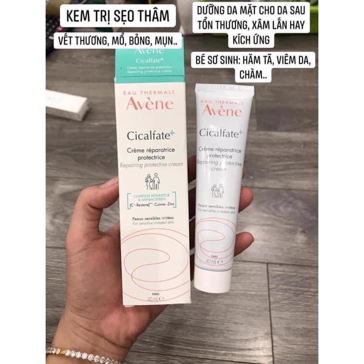 Kem Làm Lành Da Giảm Sẹo Thâm Cung Cấp Độ Ẩm Avene Cicalfate+ Repairing Protective Cream Hàng Pháp Chuẩn