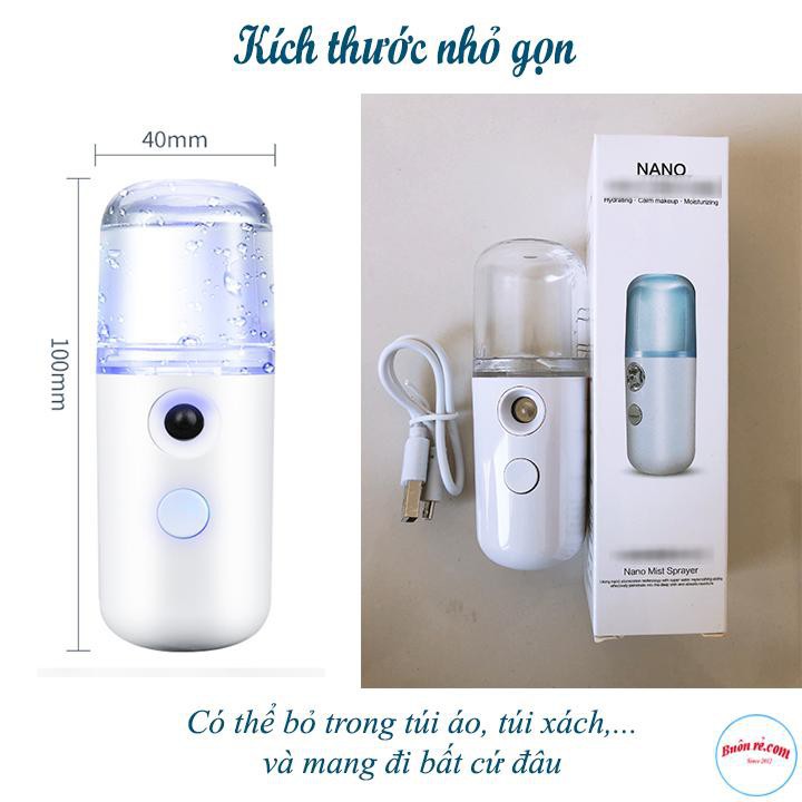 Máy Xông Mặt Phun Sương Nano mini - máy xịt khoáng cầm tay Kháng Khuẩn 00097