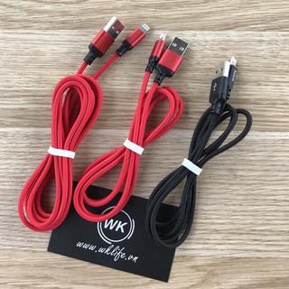 Cáp hoco x14 1m, 2m có sẵn lightning/micro/type c