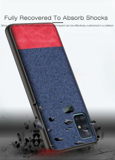 Ốp lưng Samsung A51 FREESHIP Từ 50k chống sốc Vải Da thời trang cao cấp