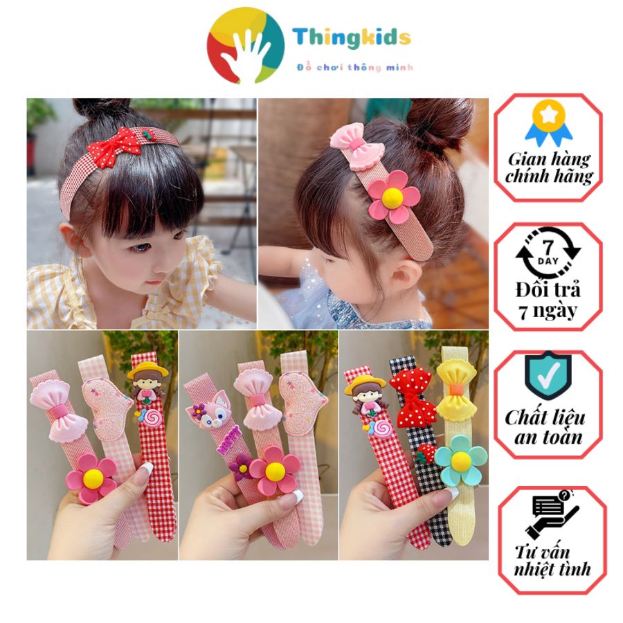 Băng đô dán tóc mái phong cách Hàn Quốc cho bé dài 32cm - Thingkids