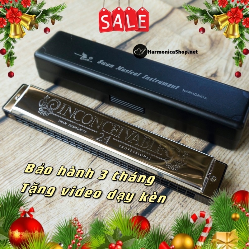 Kèn Harmonica Tremolo Swan Inconceivable 24 lỗ tone C