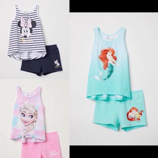 Bộ bé gái sát nách vải cotton
