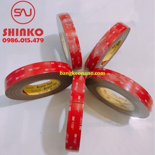 Băng keo dán nẹp xe hơi loại xốp cường lực 3m 2cm x 10 mét