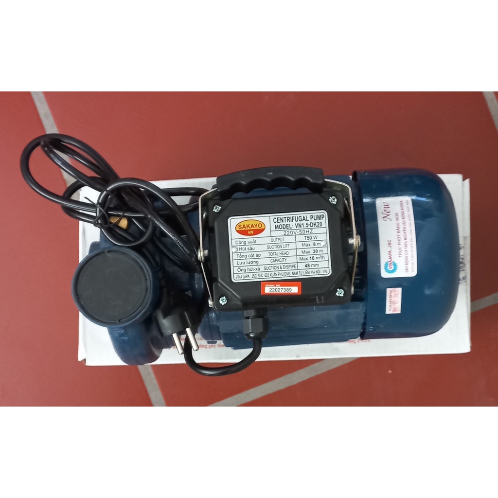 Máy bơm cá sấu sakayo, máy bơm nước đầu bằng 370/750w