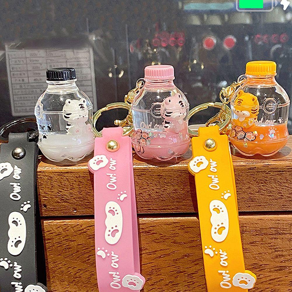 1 Móc Khóa Hình Chai Nước Ngọt / Hổ Phối Kim Tuyến Lấp Lánh