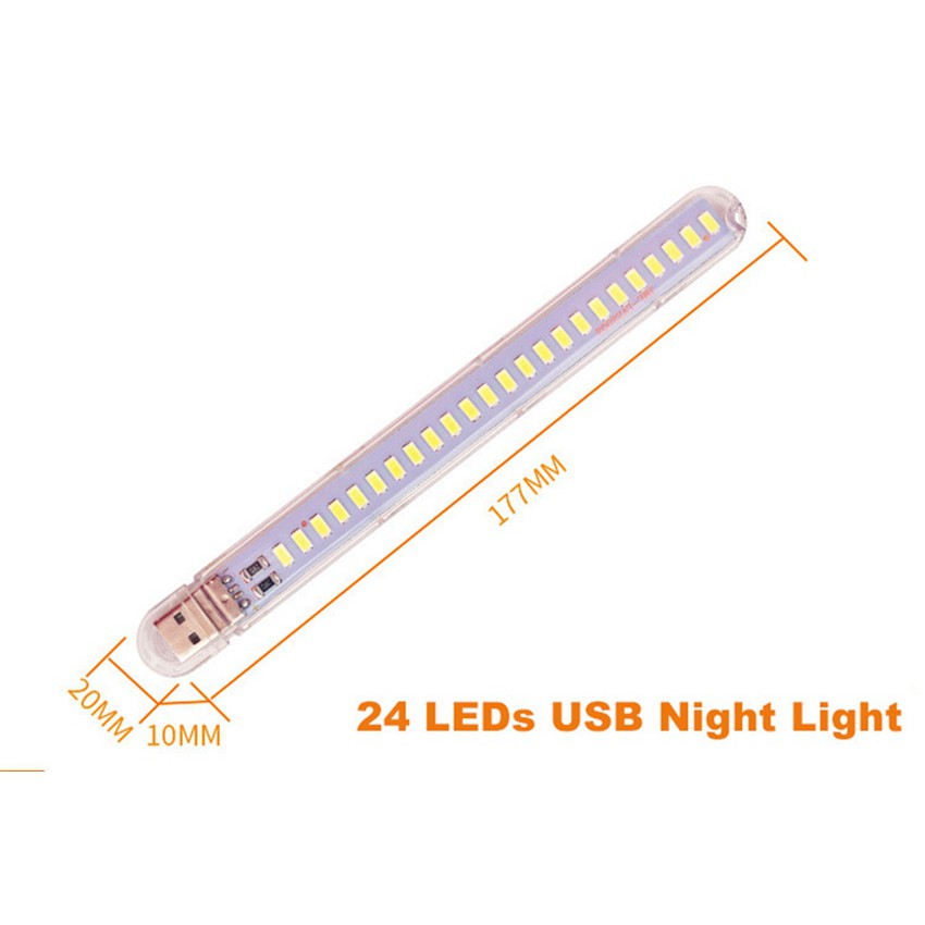 Đèn Đọc Sách Mini 24 Led Usb 12w Siêu Sáng