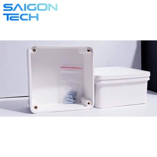 🔥[HCM - Hỏa tốc] Hộp kỹ thuật camera bằng nhựa chắc chắn, lắp đặt ngoài trời không sợ mưa nắng đầy đủ ốc vít