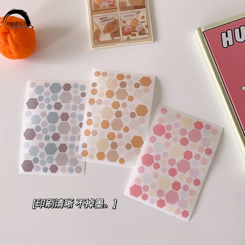 Bộ 6 Miếng Dán Hình Tròn Họa Tiết Hoạt Hình Trang Trí Sổ Tay