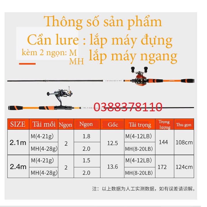 [MC JIADIAONI Chính Hãng] Cần Câu Lure MC