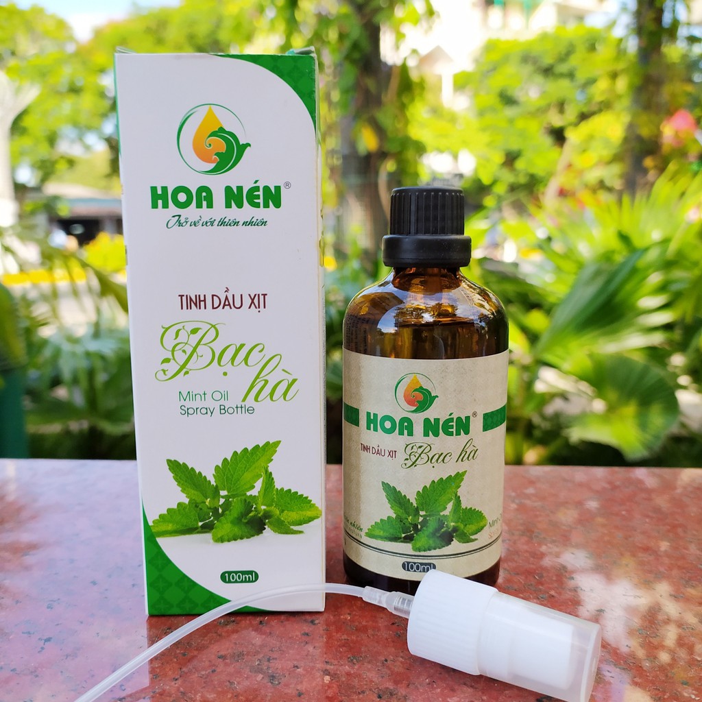 Tinh dầu sả chanh Hoa Nén 100ml dạng xịt phòng_Đuỗi muỗi, khử mùi, diệt khuẩn hiệu quả, an toàn