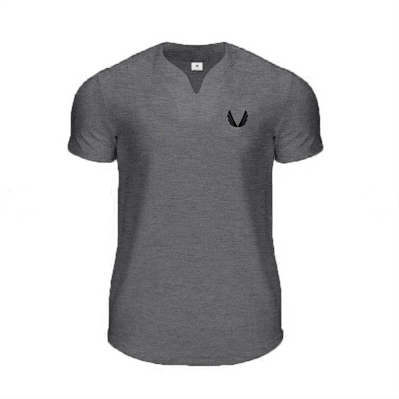 Áo thun cotton thoáng khí in họa tiết thời trang đơn giản mùa hè mới cho nam