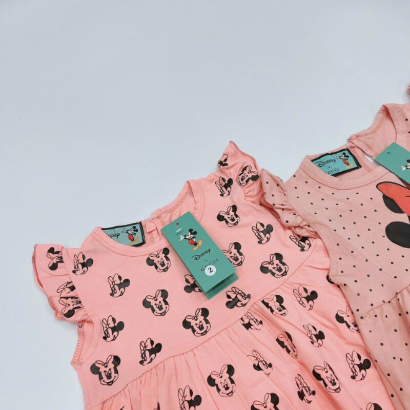 Set 2 váy đầm bé gái đũi cotton thoáng mát
