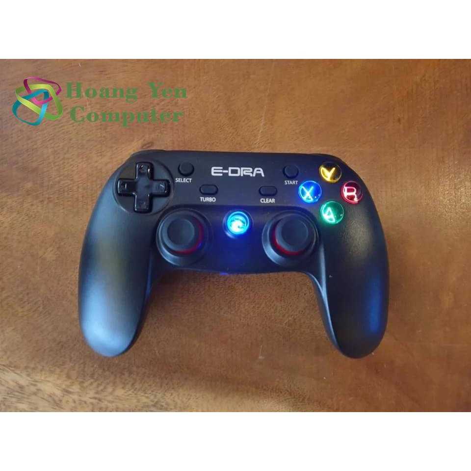 Tay Cầm Chơi Game Không Dây E-dra EGP7601 EGP7602 Wireless 2.4Ghz - BH 2 Năm Chính Hãng - Hoàng Yến Computer