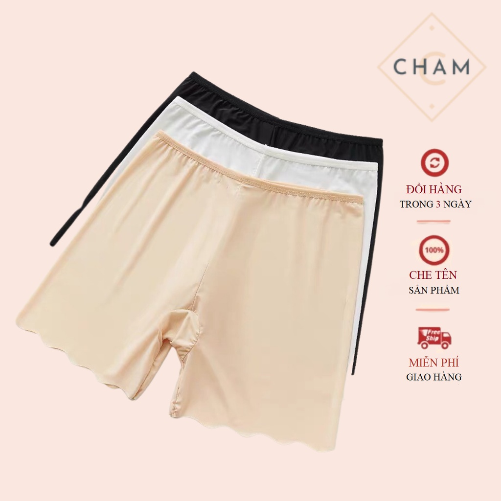 Quần Lót Nữ Đùi Su CharmAiry quần mặc váy không viền may lượn sóng 889