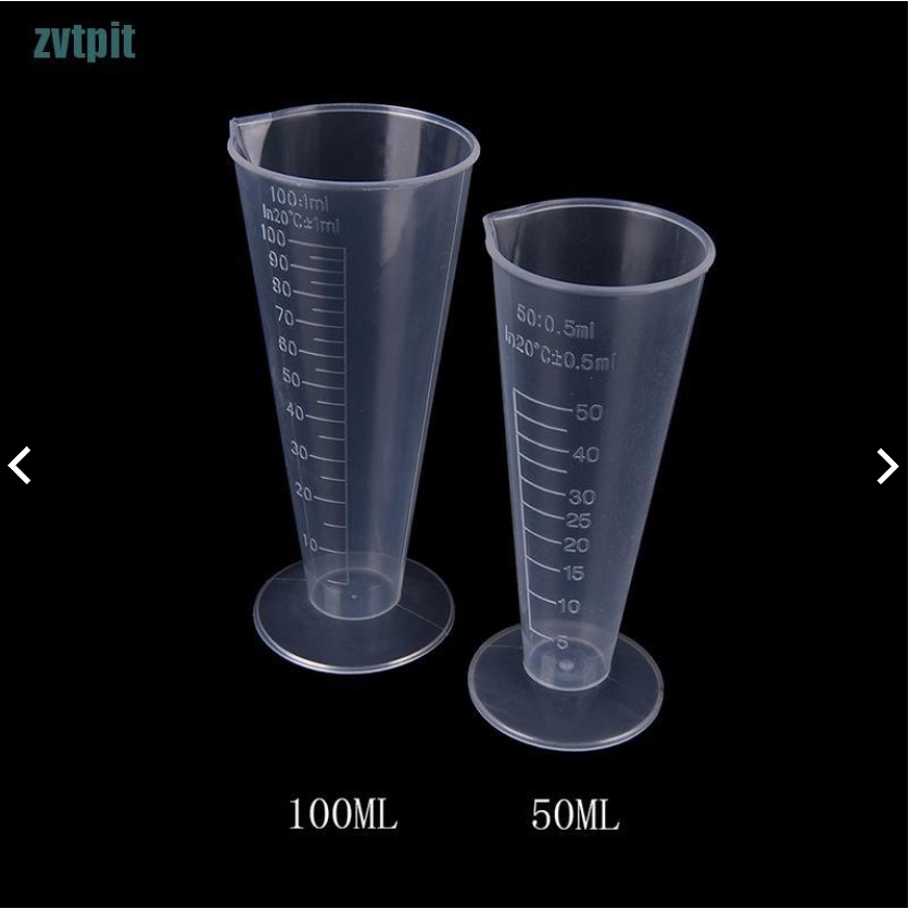 Cốc Đo Lường Dạng Cao Bằng Nhựa Trong Suốt Dung Tích 50ml / 100ml Tiện Dụng , ly đong , pha chế trà sữa