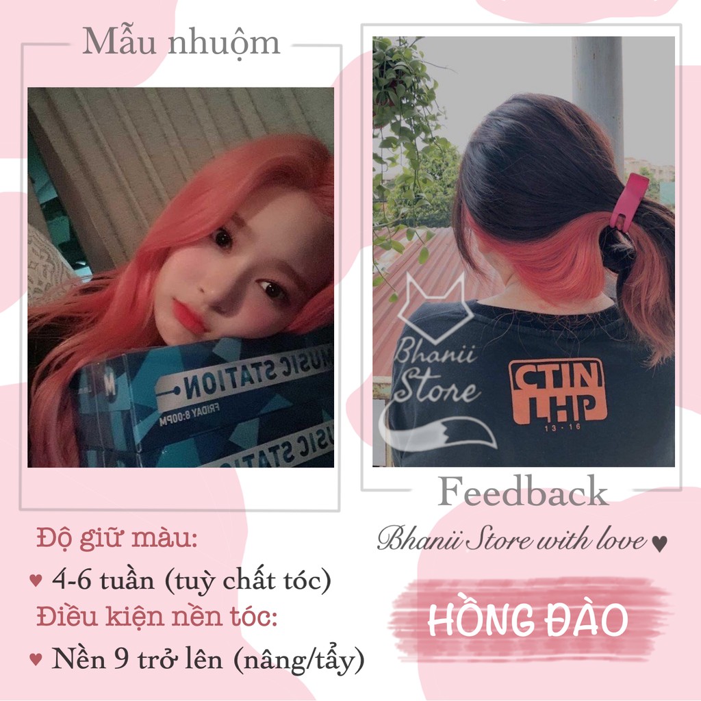 Thuốc nhuộm tóc Tone Màu Hồng bhanii store