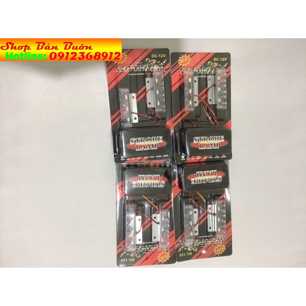 Đèn led police chớp màu xanh đỏ giá 1 cặp