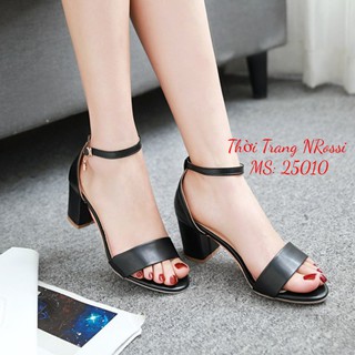 ❤FREESHIP❤ Giày sandal bản ngang màu đen size lớn 40 41 42 43 44