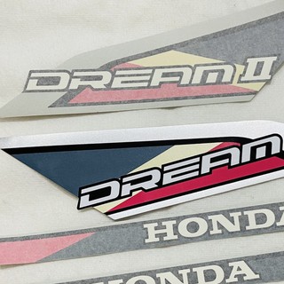 ( TEM HỒNG ) Bộ tem rời dán xe Dream 2, Dream, EX5 thái đời đầu
