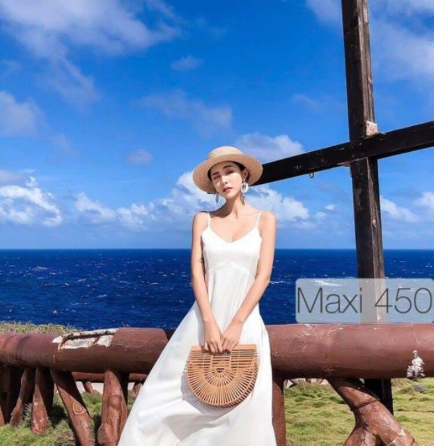 Túi cói Vầng trăng nan tre siêu hot