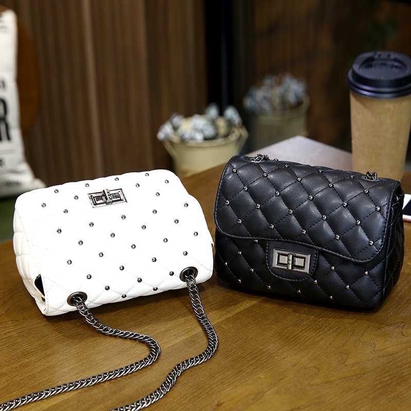 Túi Đeo Chéo Vai Đính Đá Lấp Lánh Phong Cách Hàn Quốc Mới Dành Cho Nữ