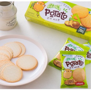 Hộp 10 gói bánh khoai tây tự nhiên GEMEZ POTATO 10gr x 10g
