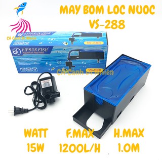 Bộ máy bơm + hộp lọc nước VIPSUN VS-288 cho hồ cá cảnh VS288
