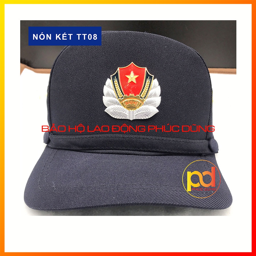 Combo trọn bộ phụ kiện đồng phục bảo vệ thông tư mới 08 chuyên nghiệp giá rẻ [cầu vai, ve áo, nón huy hiệu, cà vạt]