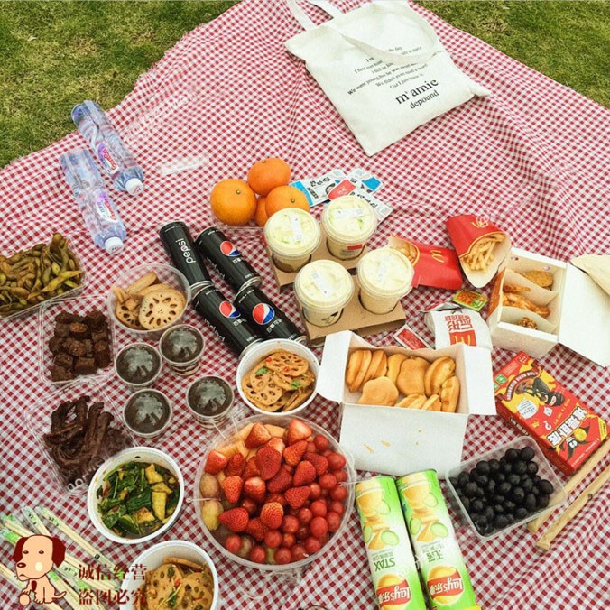 Khăn trải bàn, thảm trải picnic màu sắc size 150*150 - may.decor -