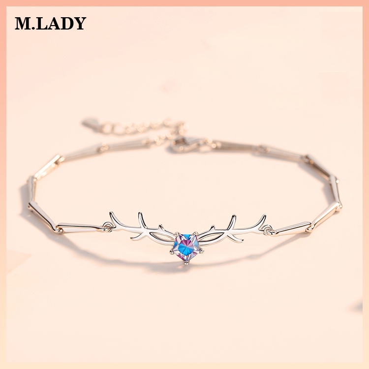 Lắc Tay Bạc Nữ -YiLu Sừng Hươu Mùa Thu - Vòng Tay Bạc Sterling M.Lady Jewelry (MLJ)