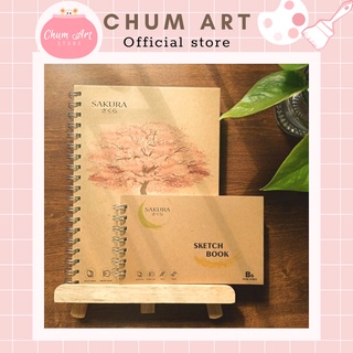 Sổ Sakura 30 tờ vẽ màu sáp dầu , màu gouache , màu poster, màu chì